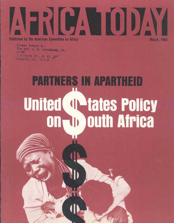 Booklet Published By The American Committee On Africa