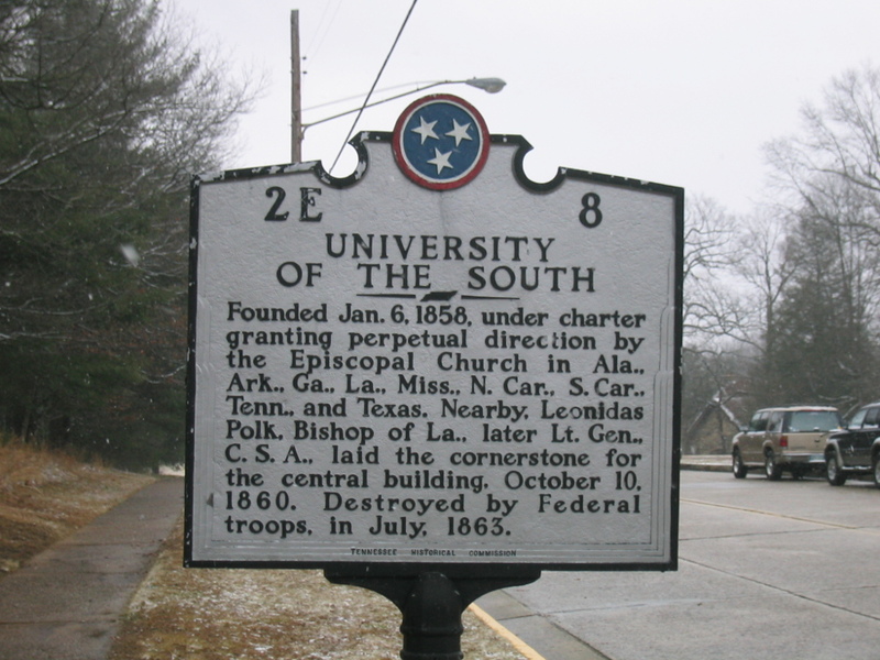 Historic Marker For The University Of The South