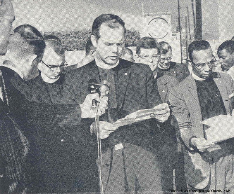 Rev. Pierson Reading Statement To Media, 1961