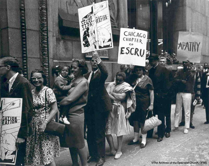 ESCRU Marching At Chicago City Hall