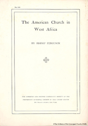 The American Church In West Africa