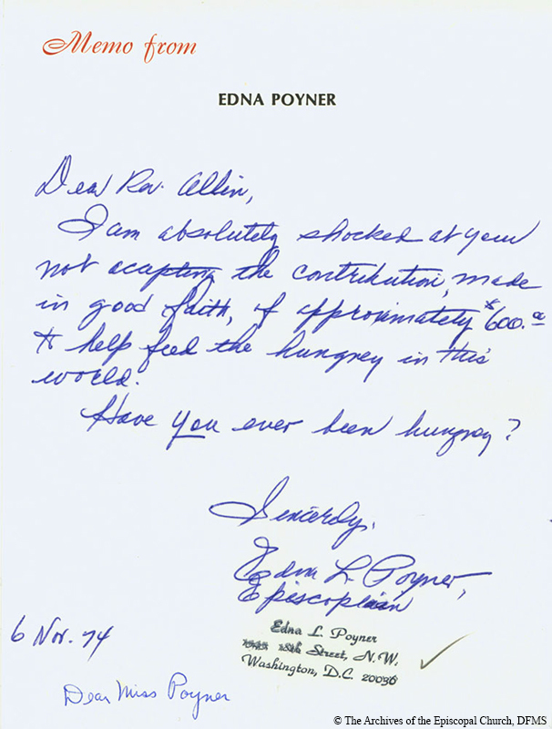 Poyner Letter Of Concern About Rejected Donation