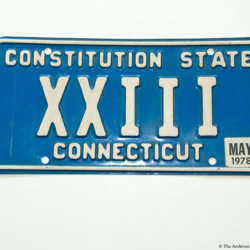 License Plate Artifact 57